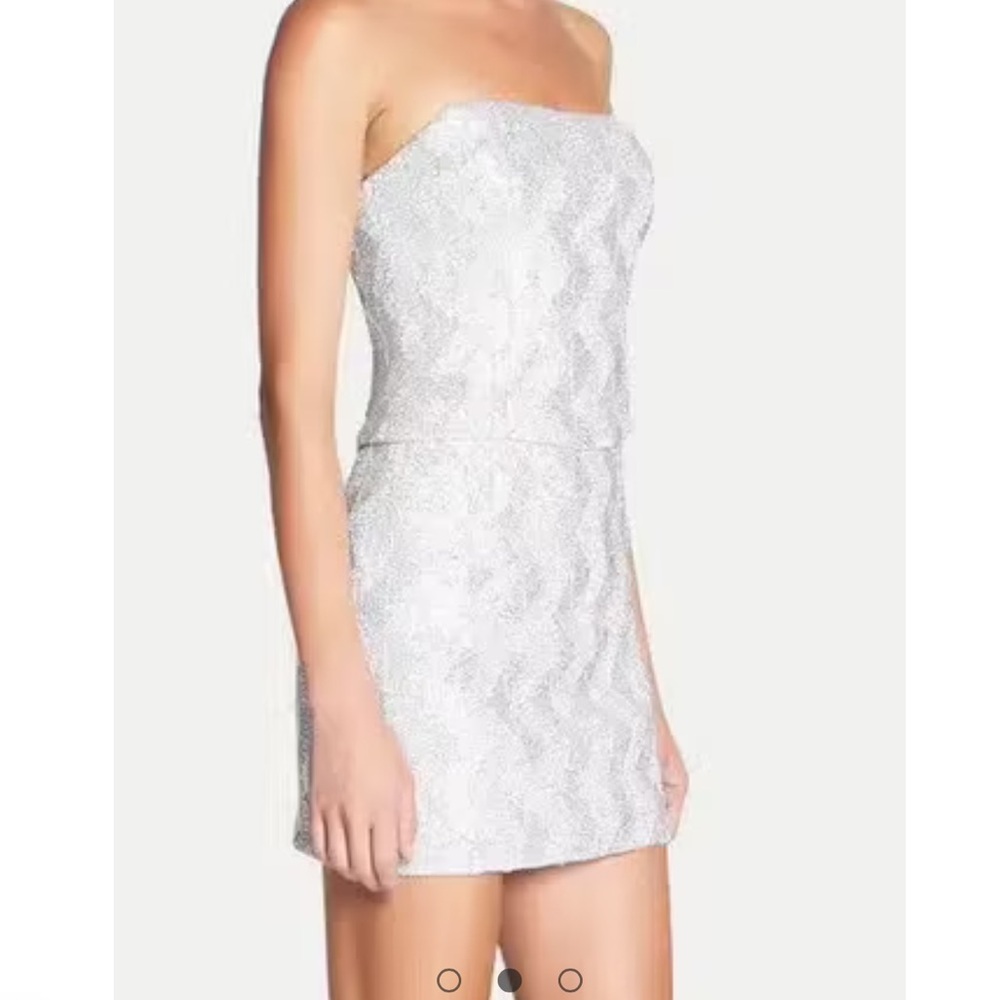 MANNING CARTELL  BUSTIER IN METALLIC